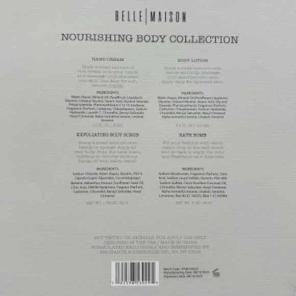 NEW! Belle Maison Bath Gift Set - Rose & Peony - 4 piece set - Picture 3 of 5